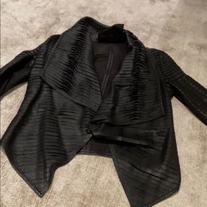 Thin leather jacket